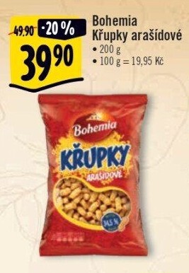 Křupky arašídové Bohemia