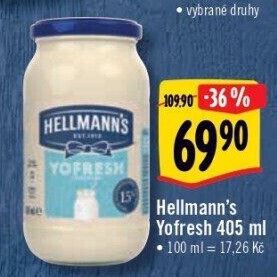 Majonéza Yofresh Hellmann'