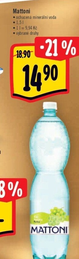 Ochucená voda Mattoni