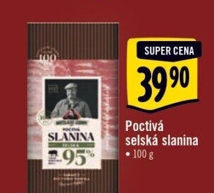 Poctivá selská slanina Kostelecké uzeniny