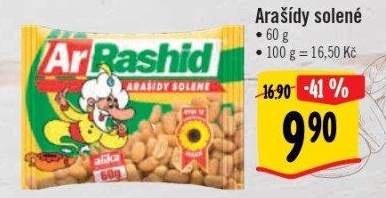 Pražené arašídy Ar Rashid