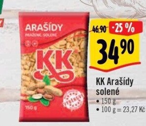 Pražené arašídy KK