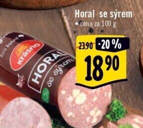 Salám Horal se sýrem Krásno