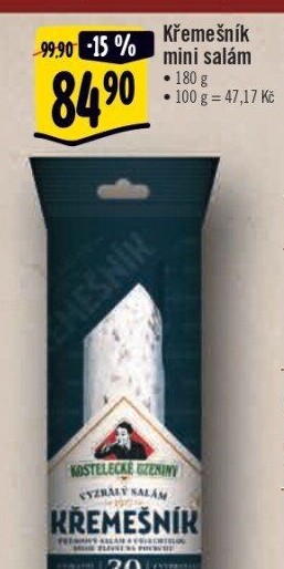 Salám Křemešník kostelecký Kostelecké uzeniny