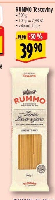 Těstoviny Rummo