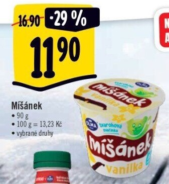 Tvarohová svačinka Míšánek Olma