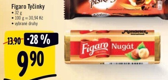 Tyčinky čokoládové Figaro