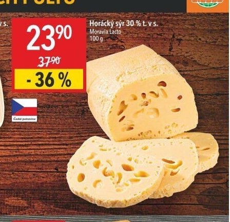 Horácký sýr 30 % t. v s.