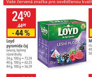 Loyd pyramida čaj