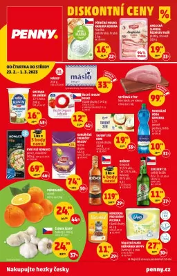 akční leták Penny Market 23.2.2023-1.3.2023