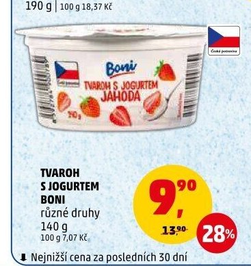 TVAROH S JOGURTEM BONI