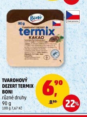 TVAROHOVÝ DEZERT TERMIX BONI