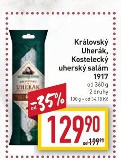Salám Uherák královský Kostelecké uzeniny