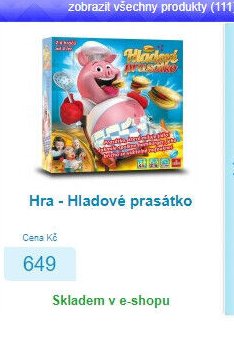 Hra - Hladové prasátko