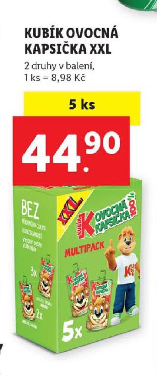 Kubík ovocná kapsička XXL