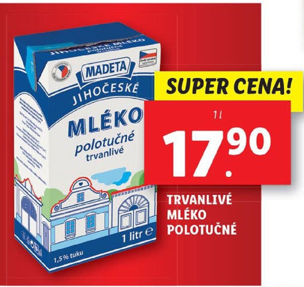 TRVANLIVÉ MLÉKO POLOTUČNÉ