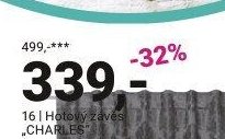Hotový závěs CHARLES - Möbelix akcniletaky.com