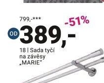 Sada tyčí na závěsy MARIE - Möbelix akcniletaky.com