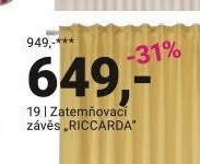Zatemňovací závěs RICCARDA - Möbelix akcniletaky.com