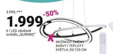 LED závěsné svítidlo QUIRINO - Möbelix akcniletaky.com