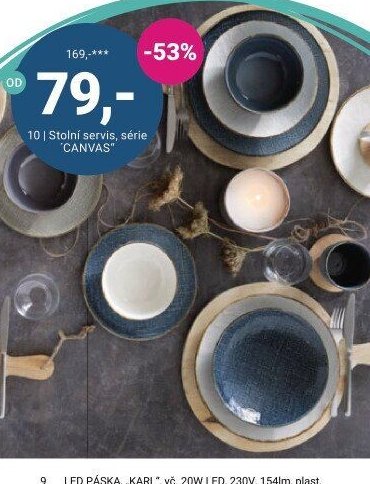 Stolní servis, série CANVAS - Möbelix akcniletaky.com