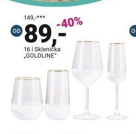 Sklenička GOLDLINE - Möbelix akcniletaky.com