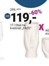 Obal na květináč FACE - Möbelix akcniletaky.com