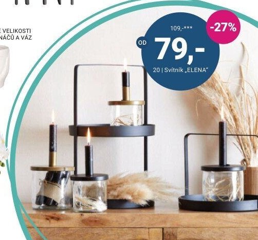 Svítník ELENA - Möbelix akcniletaky.com