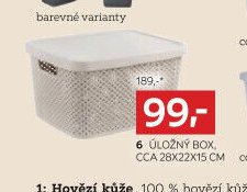 Úložný box, cca 28x22x15 cm