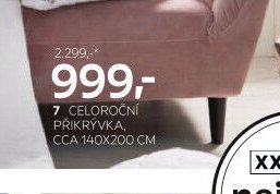 7 celoroční přikrývka, cca 140x200 cm