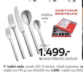 12 sada příborů, 60dílná