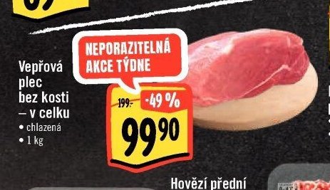 Vepřová plec bez kosti - v celku