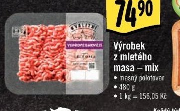 Výrobek z mletého masa - mix