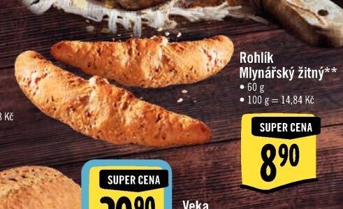 Rohlík Mlynářský žitný