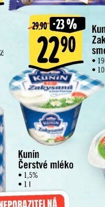 Kunín Zakysaná smetana 15%