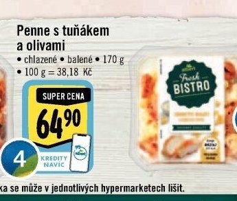 Penne s tuňákem a olivami