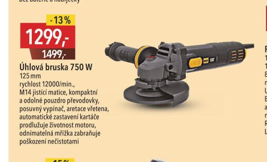 Úhlová bruska 750 W
