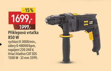 Příklepová vrtačka 850 W