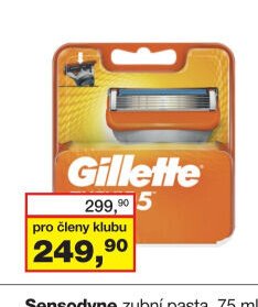 Gillette Fusion náhradní hlavice, 4 ks