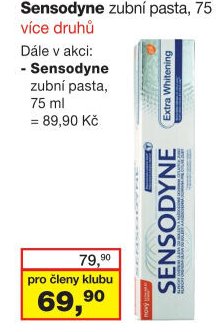 Sensodyne zubní pasta, 75 ml