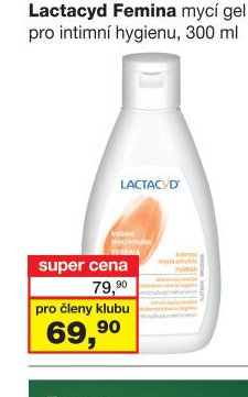 Lactacyd Femina mycí gel pro intimní hygienu, 300 ml