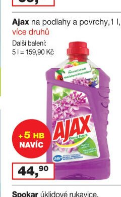 Ajax na podlahy a povrchy, 1 l, více druhů
