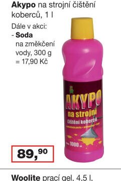 Akypo na strojní čištění koberců, 1 l