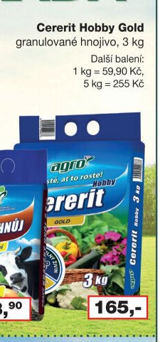 Cererit Hobby Gold granulované hnojivo, 3 kg