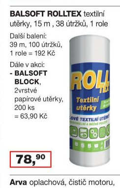 BALSOFT ROLLTEX textilní utěrky