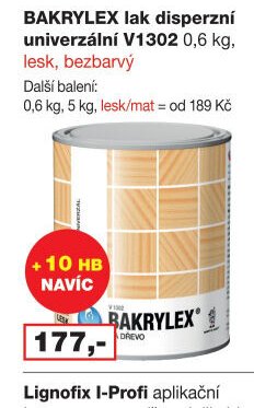 BAKRYLEX lak disperzní univerzální V1302 0,6 kg