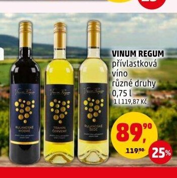 VINUM REGUM přívlastková víno