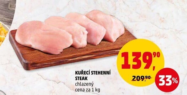 Kuřecí stehenní steak chlazený