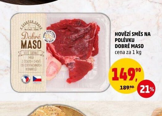 Hovězí směs na polévku Dobré maso