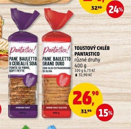Toustový chléb Pantastico